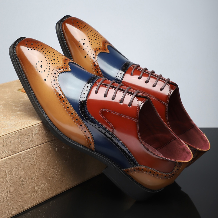 Winston | Brogue Dress Shoes Full Brogue Classic Wingtip Comfort Fit 4