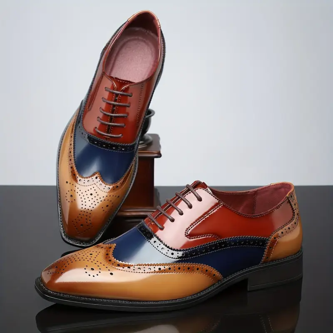Winston | Brogue Dress Shoes Full Brogue Classic Wingtip Comfort Fit 5
