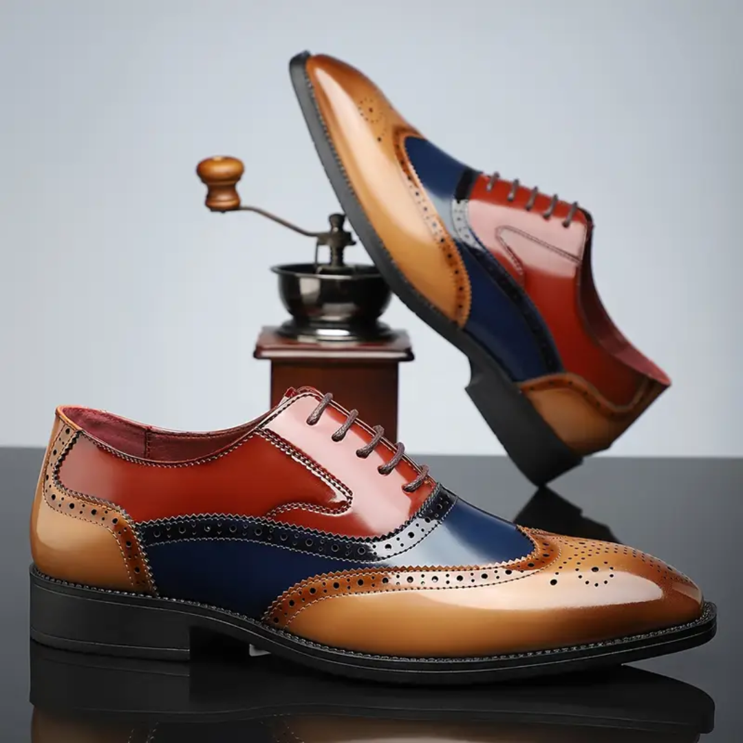 Winston | Brogue Dress Shoes Full Brogue Classic Wingtip Comfort Fit 6