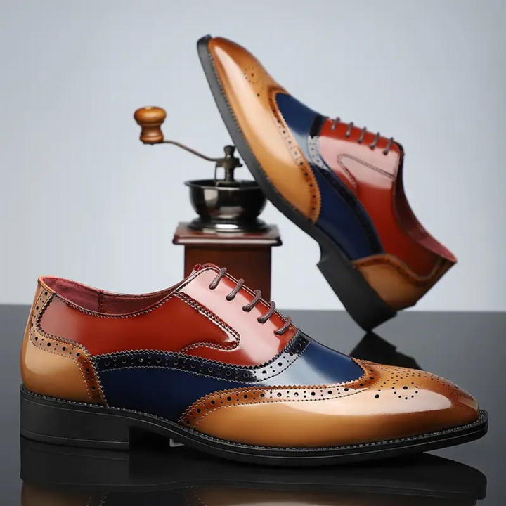 Winston | Brogue Dress Shoes Full Brogue Classic Wingtip Comfort Fit 6