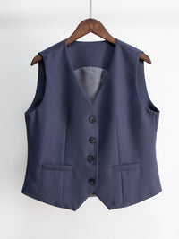 Olivia | Chic And Sophisticated Tailored Vest Set