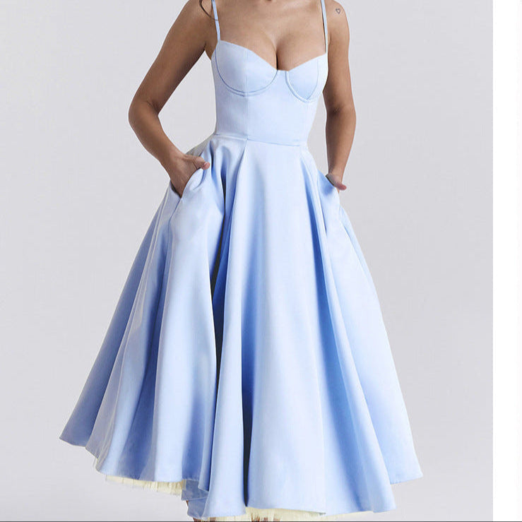 Yliana | Elegant White Summer Dress – Romantic Bustier & Playful High-Low Tulle Midi Dress for Wedding Guests 1