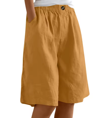 Yvette | Women's Shorts Casual Oversized Breathable Cotton Fit 12