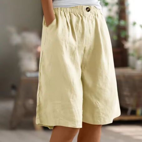 Yvette | Women's Shorts Casual Oversized Breathable Cotton Fit 2