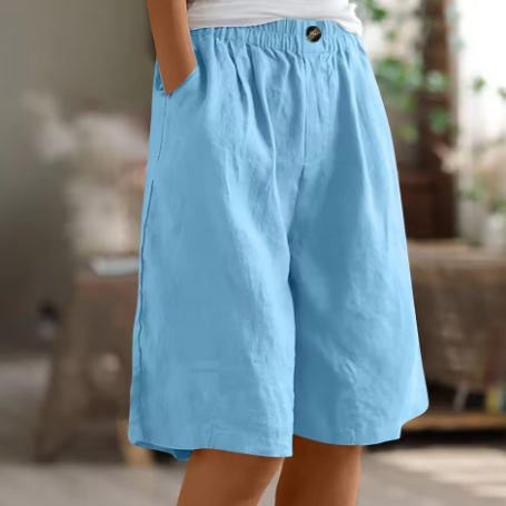 Yvette | Women's Shorts Casual Oversized Breathable Cotton Fit 6
