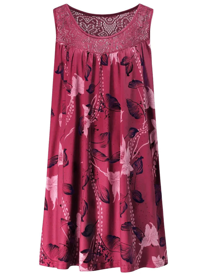 Yvonne | Vibrant and Elegant Floral Lace Maxi Dress 11