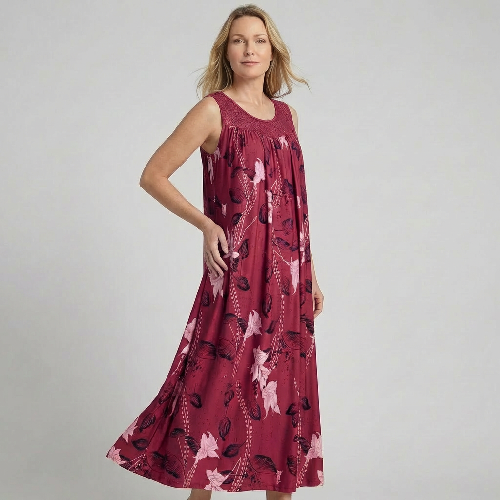 Yvonne | Vibrant and Elegant Floral Lace Maxi Dress 4