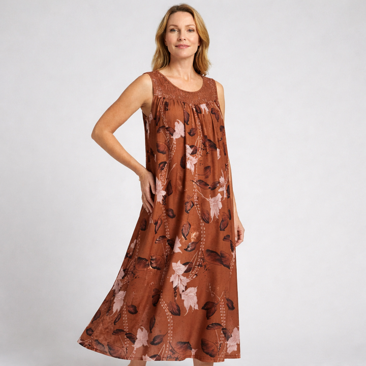 Yvonne | Vibrant and Elegant Floral Lace Maxi Dress 7
