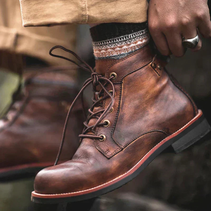 Zane | Genuine Leather High-Top Boots 2