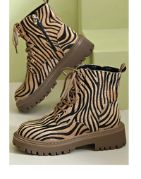 Maya | Bold And Trendy Zebra Print Boots