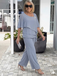 Mary | Elegant Two-Piece Pleated Co-ord Set
