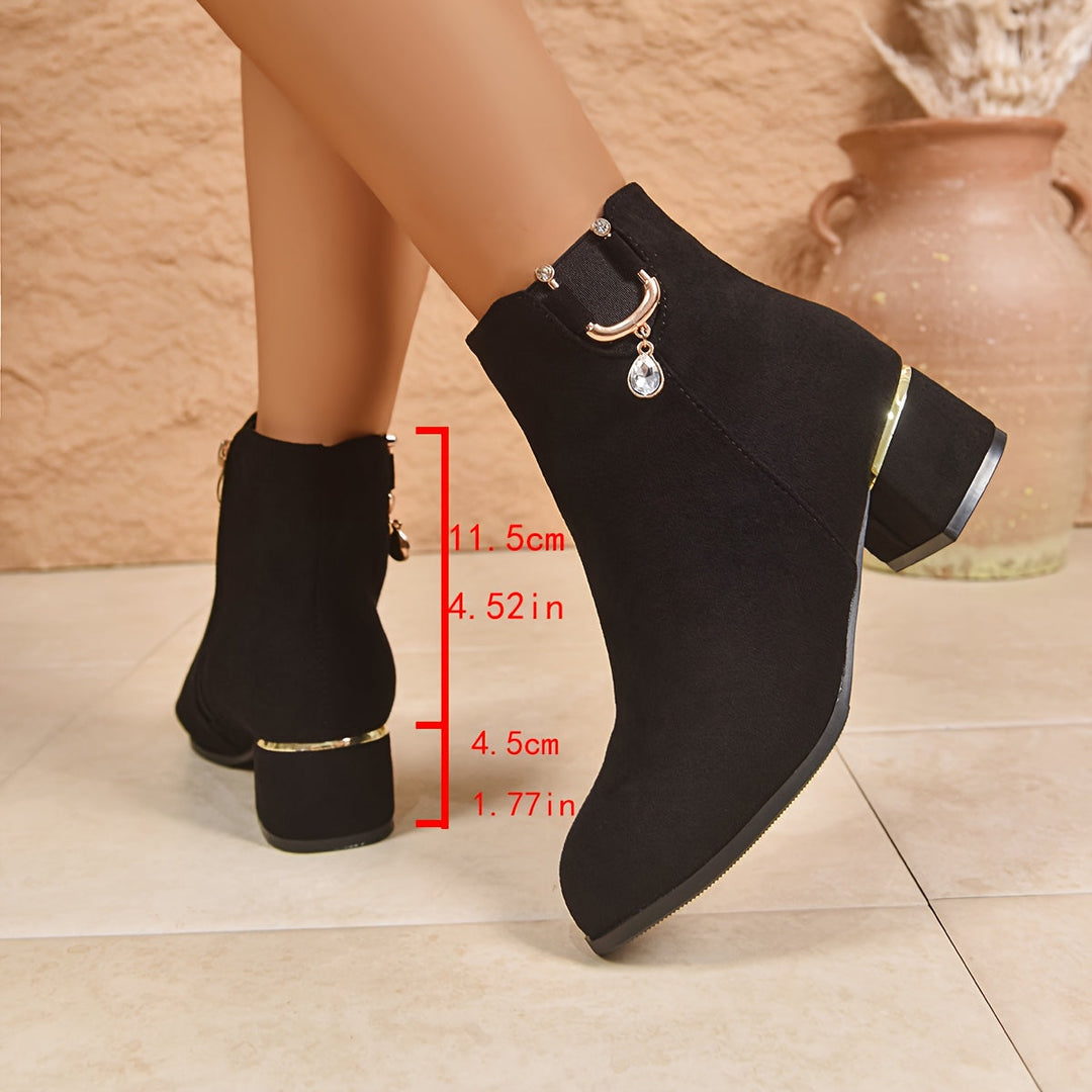 Darienne | Elegant Suede Chelsea Ankle Boots