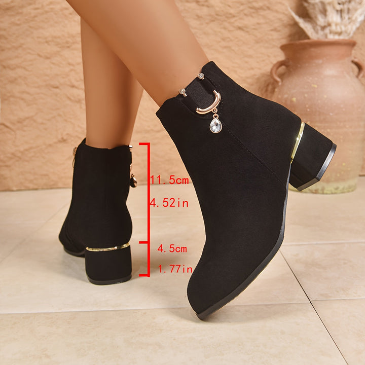 Darienne | Elegant Suede Chelsea Ankle Boots