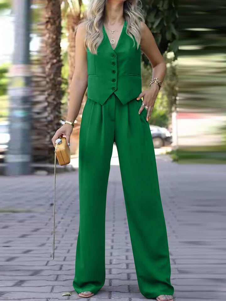 Charlotte | Modern And Versatile Pantsuit Two Piece Set
