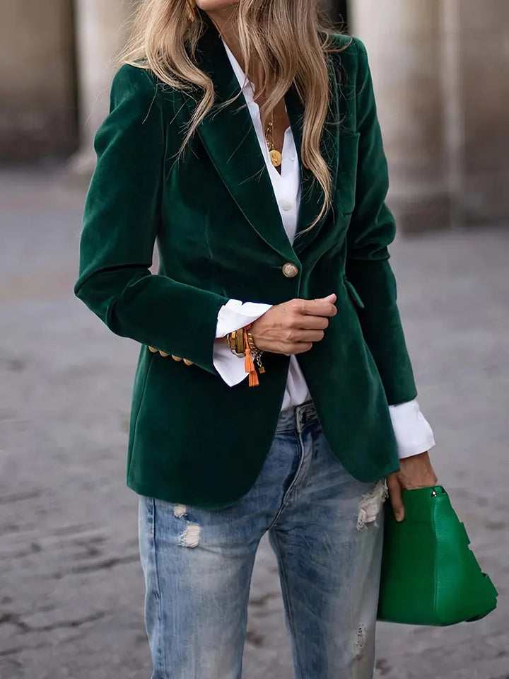 Victoria | Blazer in velluto lussuoso e chic