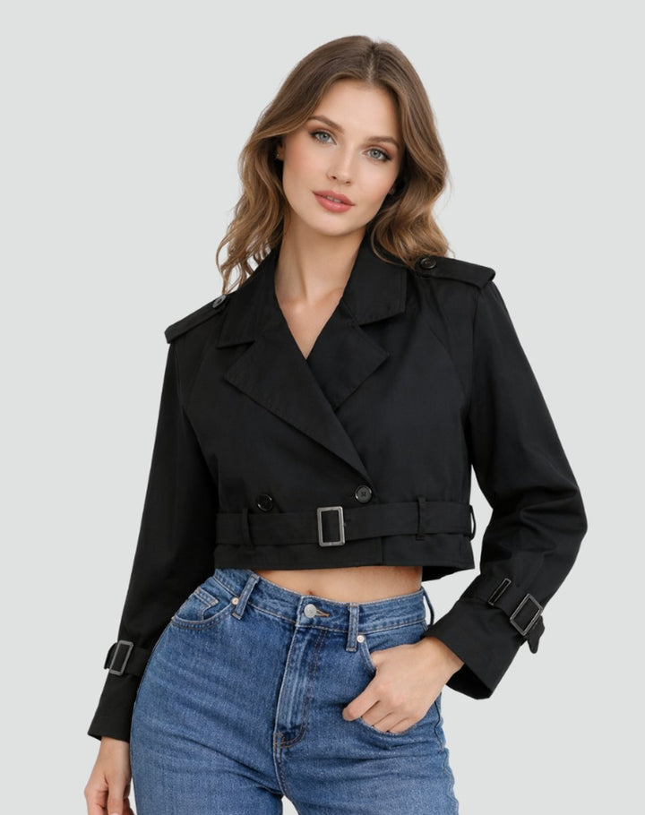 Emma | Short Tailored Trench Coat