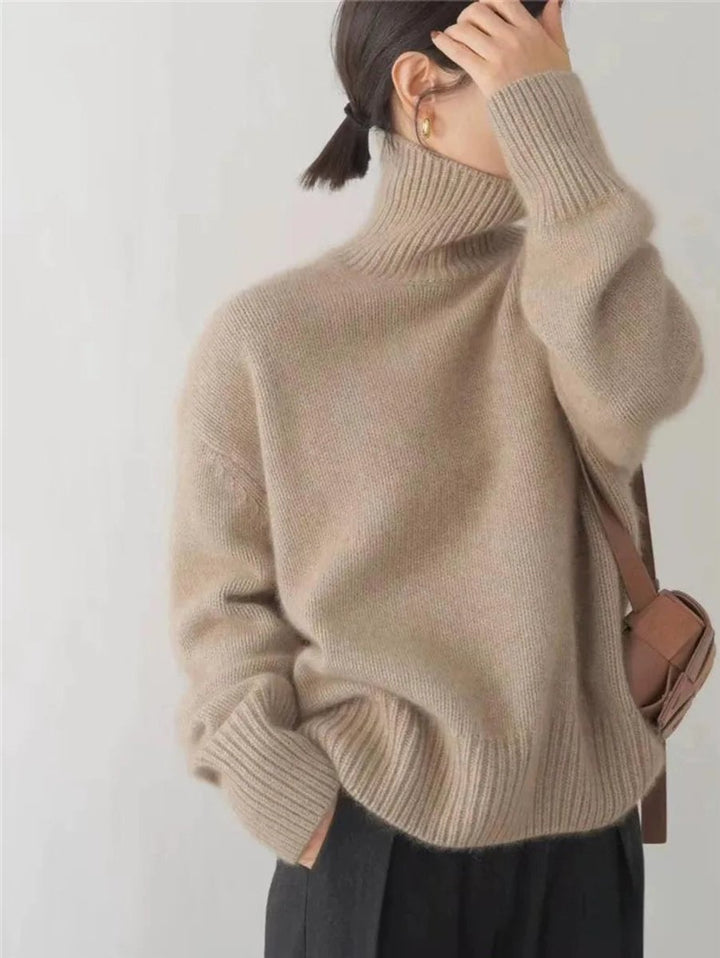Clara | Turtleneck Knit Sweater for Women with Oversized Fit
