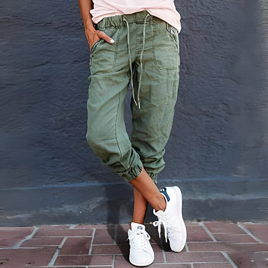 Elena | Modern And Stylish Drawstring Cargo Pants