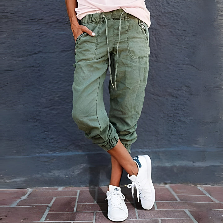 Elena | Modern And Stylish Drawstring Cargo Pants