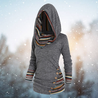 Elise | Cozy Tribal Print Fleece Hoodie