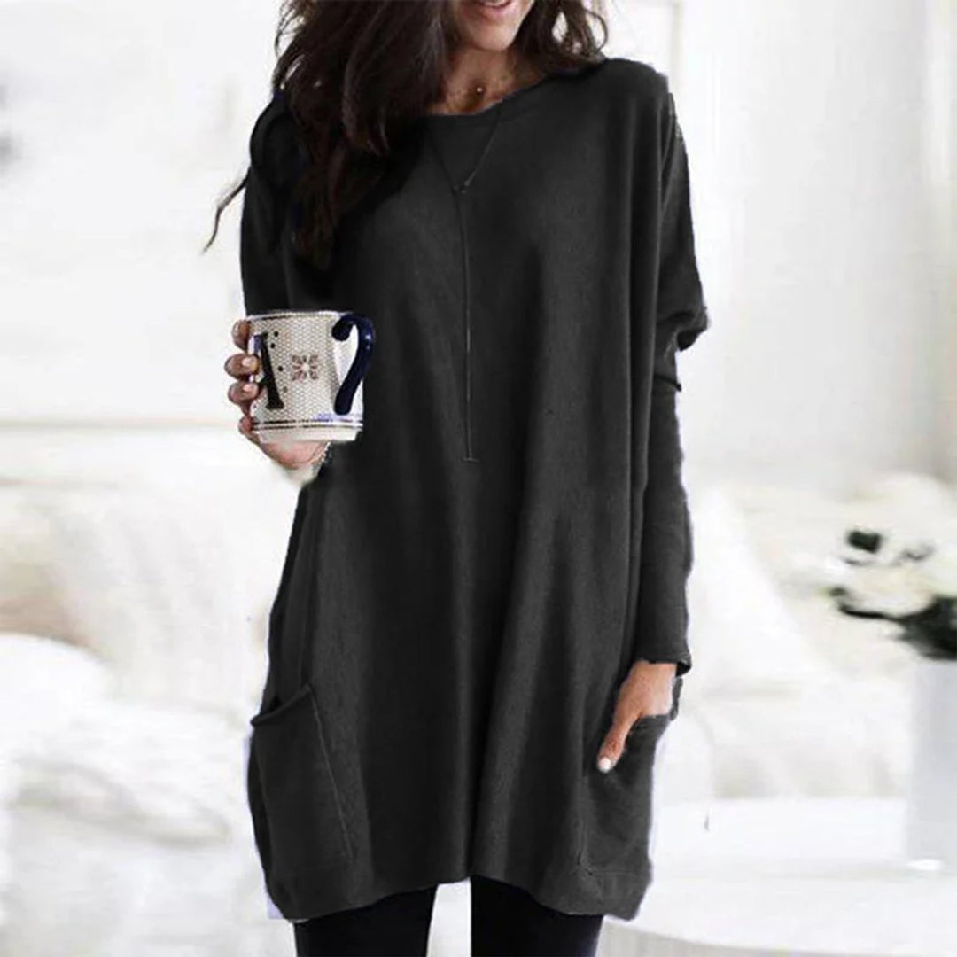Sandra | Cozy And Chic Oversized Pocket Tunic Sweater