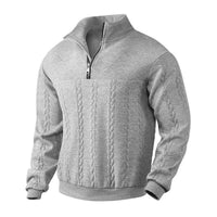 Oliver | Cable Knit Quarter-Zip Knitted Sweater