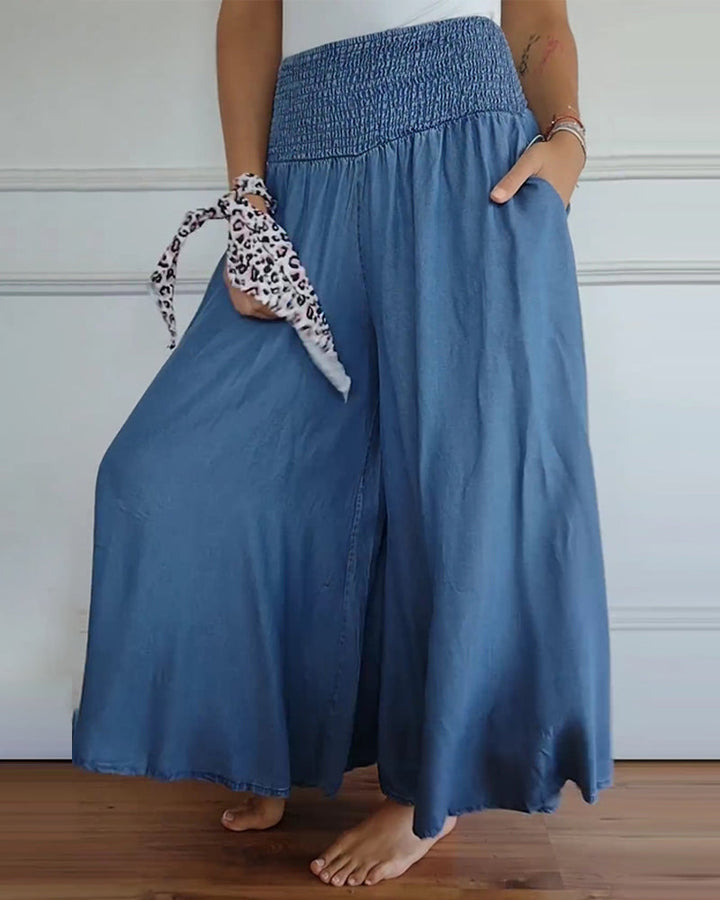 Charlotte | Classic And Refined Cotton Wide Leg Pants