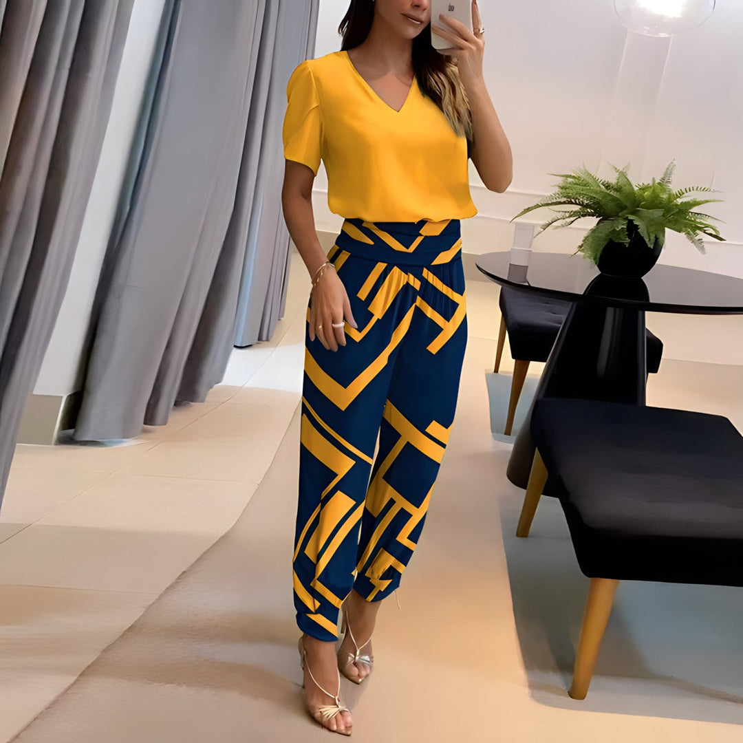 Olivia | Chic And Versatile Blouse And Pants Two Piece Set