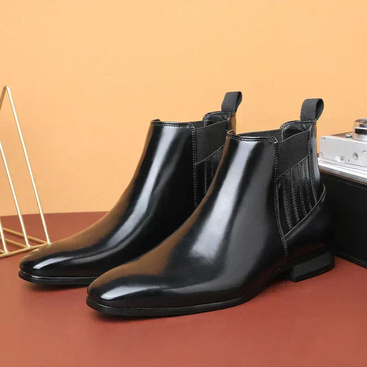 Vanessa | Classic Pointed-Toe Chelsea Ankle Boots