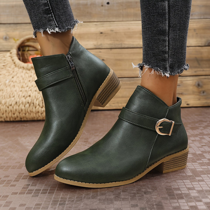 Angelika | Buckle-Detail Chelsea Ankle Boots