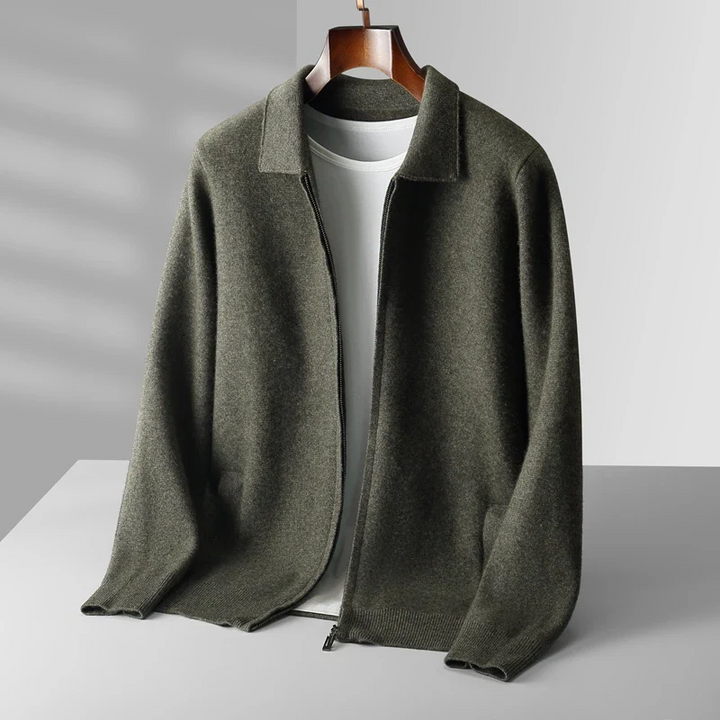 Liam | Modern And Versatile Full-Zip Knit Cardigan