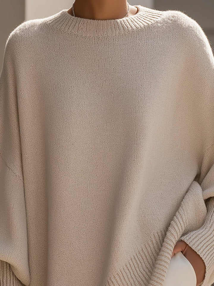 Charlotte | Oversized Sweater – Stylish Batwing Design for Women