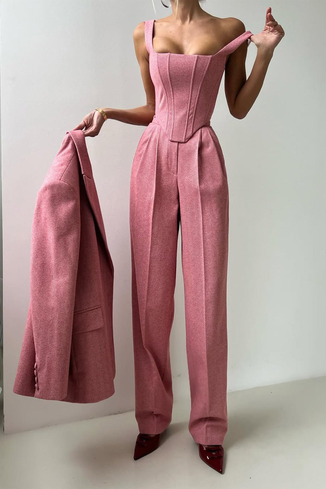 Elena | Elegant And Versatile Three-Piece Blazer Set For Women