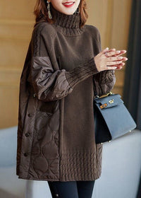 Clara | Modern And Cozy Turtleneck Patchwork Pullover
