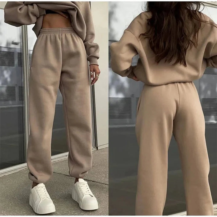 Chloe | Chic And Cozy High-Waisted Lounge Two Piece Set