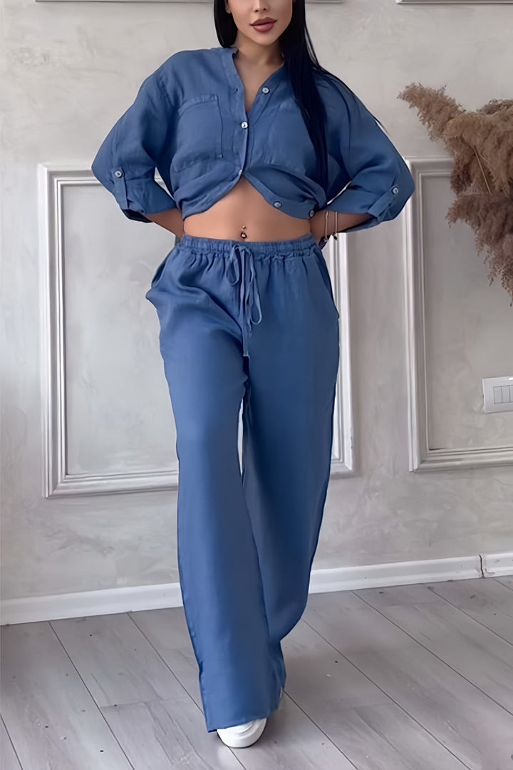 Amelia | Elegant And Breathable Linen Two Piece Set