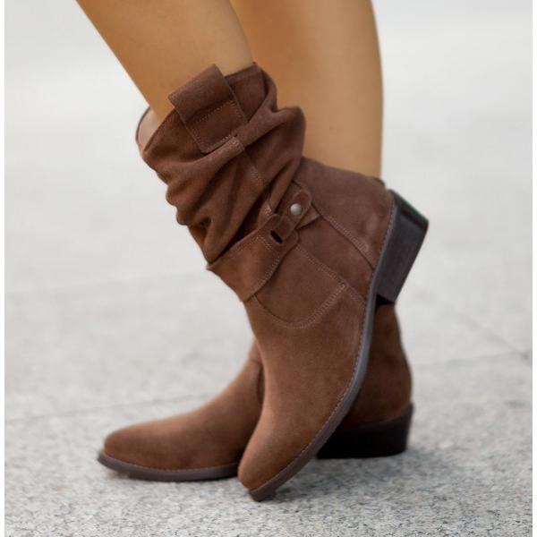 Della | Relaxed-Fit Slouch Ankle Boots