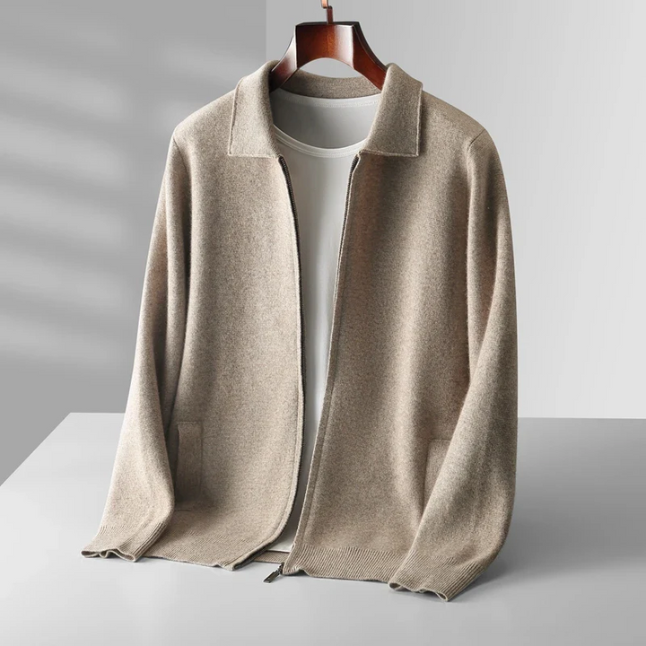 Liam | Modern And Versatile Full-Zip Knit Cardigan