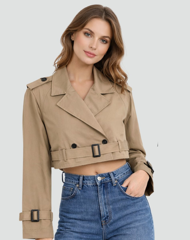 Emma | Short Tailored Trench Coat