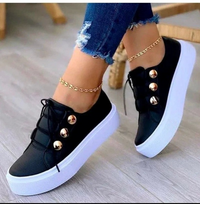 Amelia | Chic Orthopedic Studded Platform Sneakers