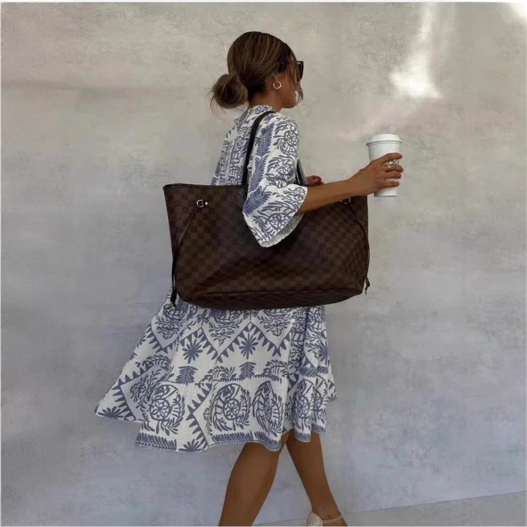 Penelope | Elegant Floral Print Tunic Dress