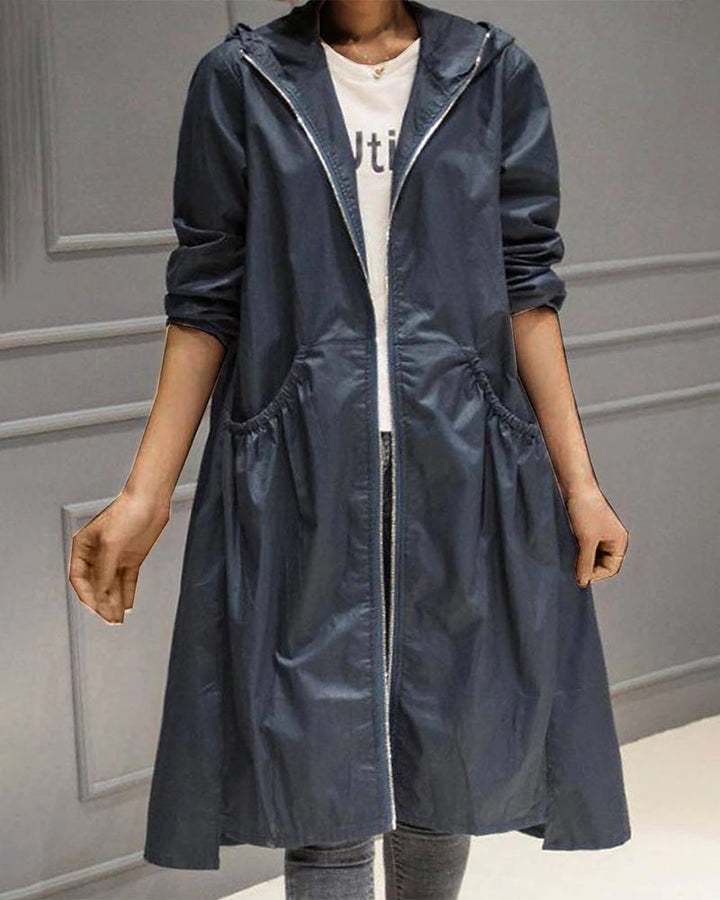 Victoria | Elegant Statement Pleated Trench Coat