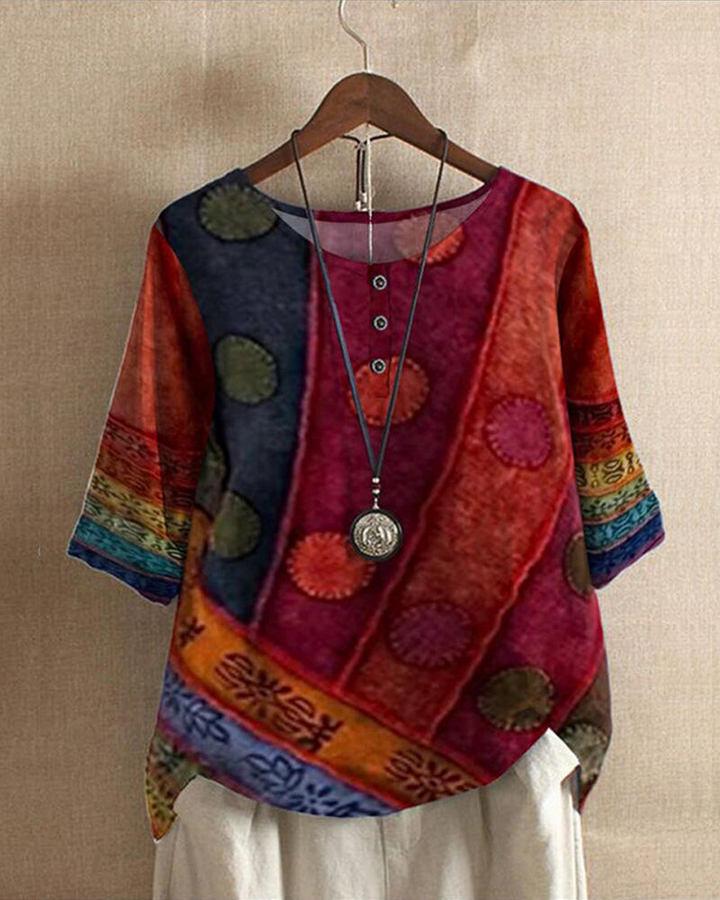 Serena | Relaxed Bohemian Tunic Top