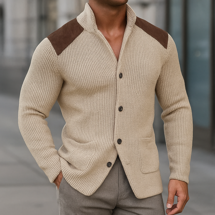 Elliot | Sophisticated And Comfortable Textured Knit Blazer For Men