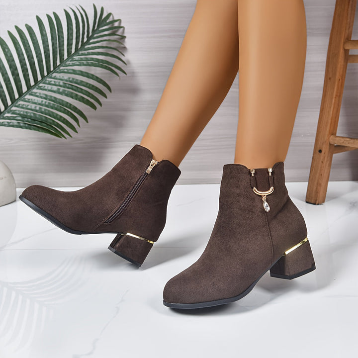 Darienne | Elegant Suede Chelsea Ankle Boots