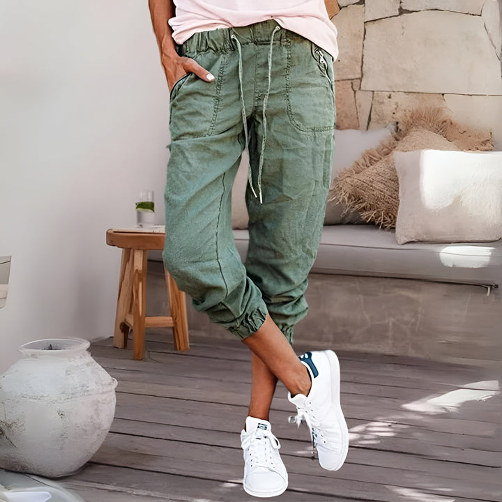 Elena | Modern And Stylish Drawstring Cargo Pants