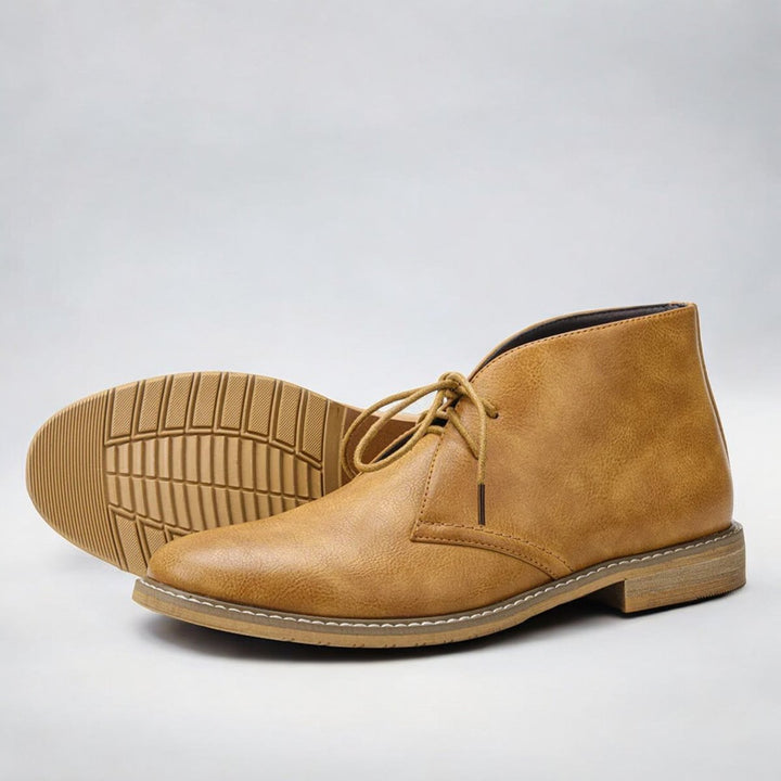 Daniel | Classic Orthopedic Synthetic Leather Chukka Men Boots