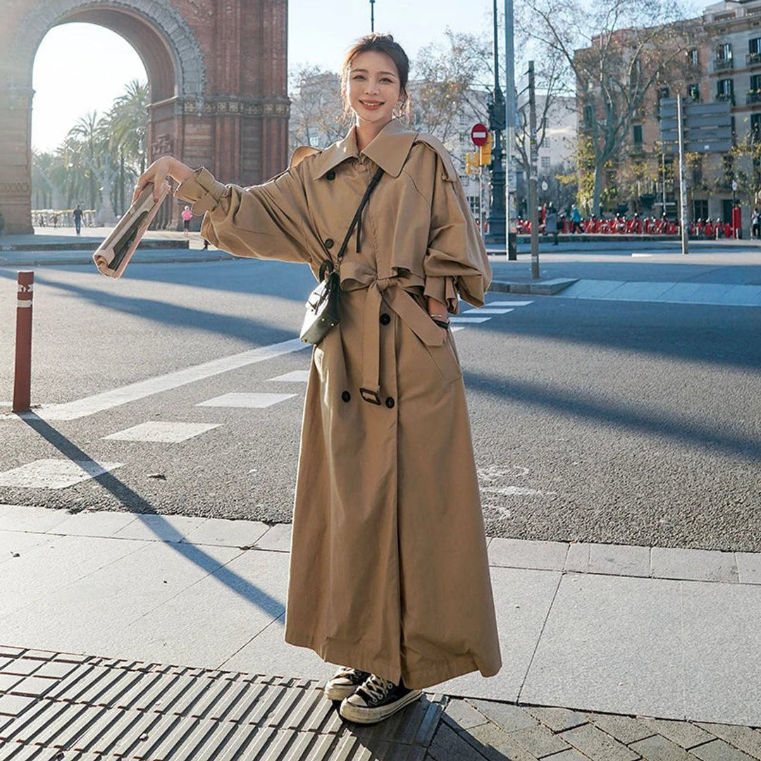 Sophia | Übergroßer und langer Trenchcoat