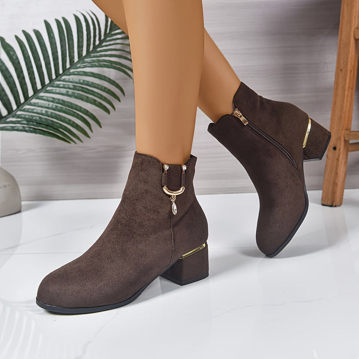 Darienne | Elegant Suede Chelsea Ankle Boots