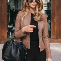 Claire | Slim-Fit And Refined Leather Jacket